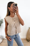 MADELEINE - Beige Top