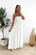 BEATRICE - White Maxi Dress