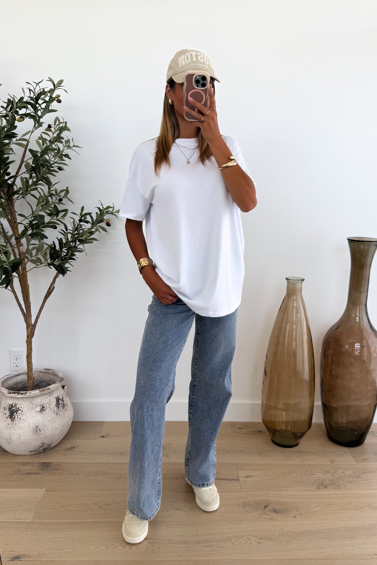 LAUREL - White Oversized T-Shirt
