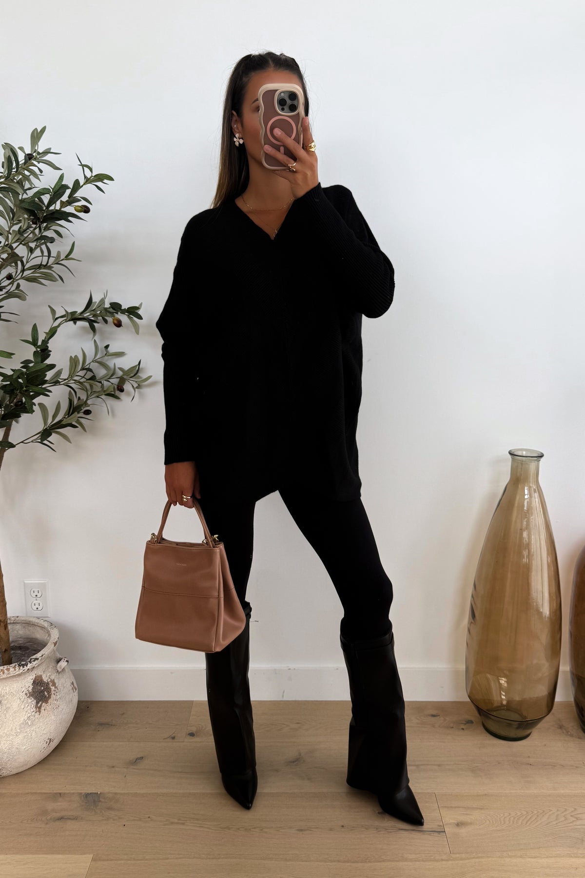 FABY - Long Black Sweater
