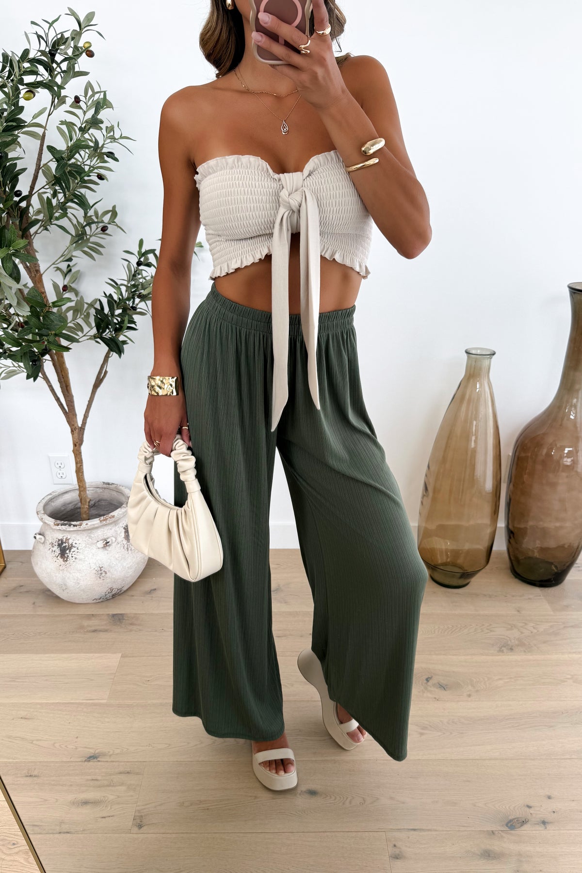 QUINCY - Pantalon / Kaki