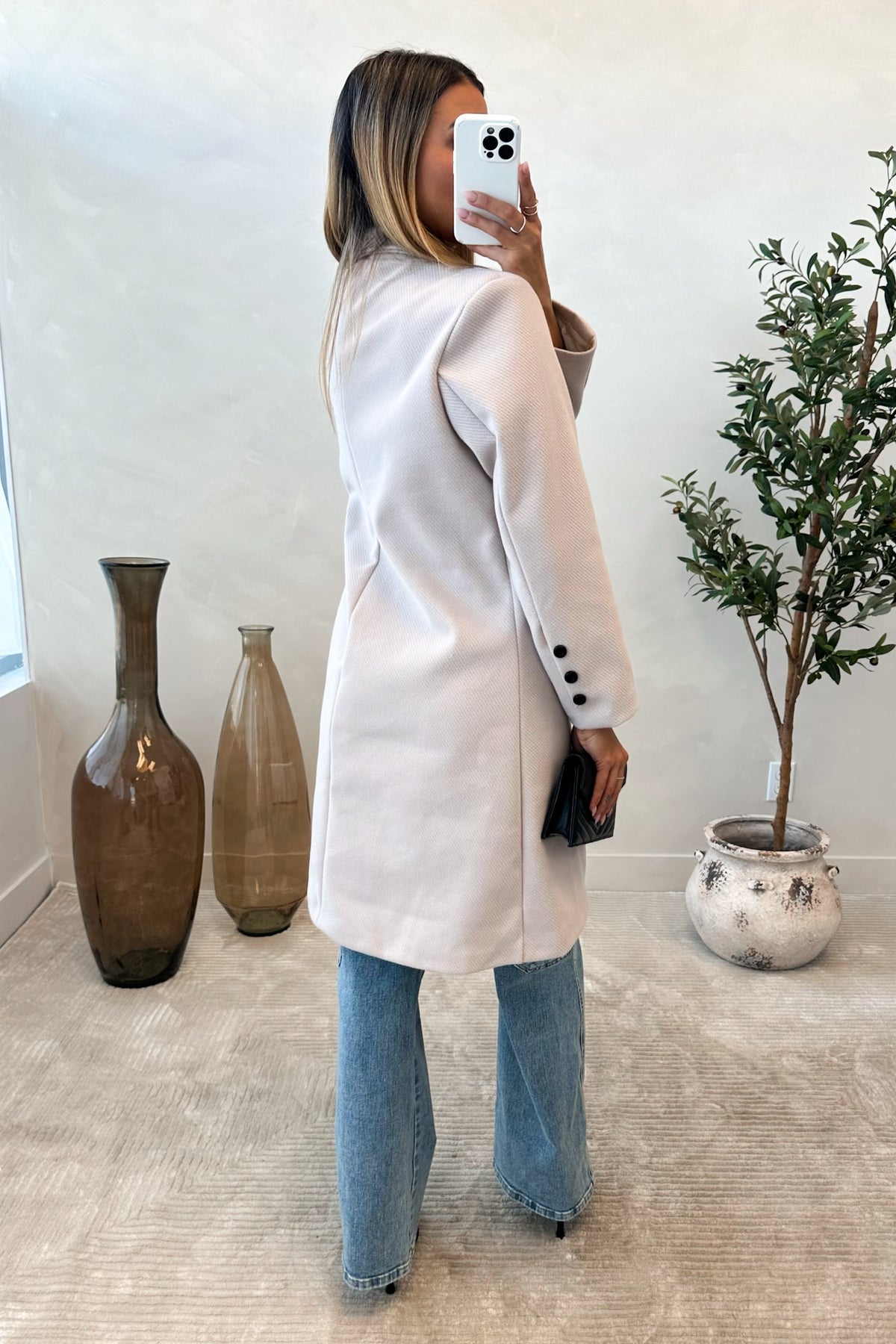 TAYLER - Greige Trench Coat