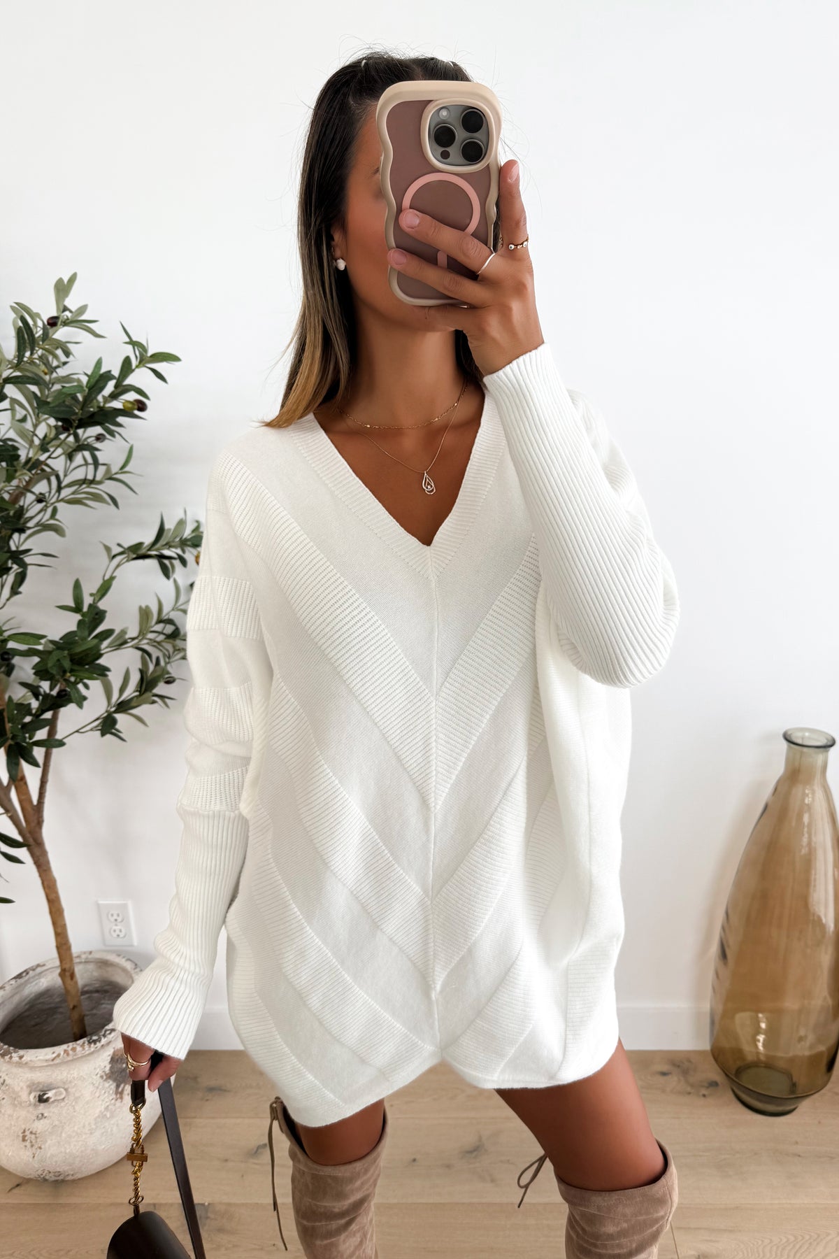 FABY - Long White Sweater