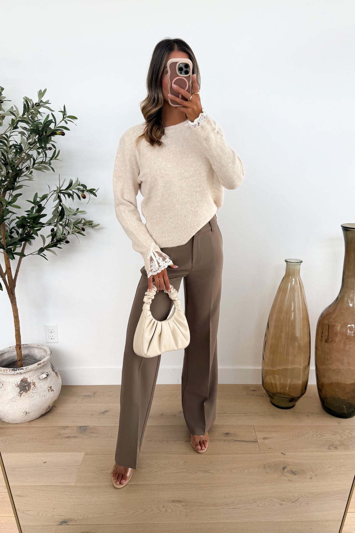 LACE - Pull / Beige