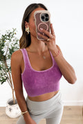 BLUSH - Purple Crop Top