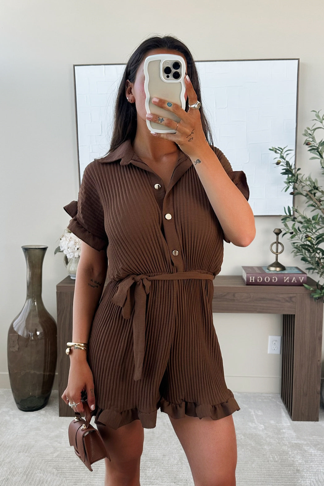 MAELLE - Brown Romper