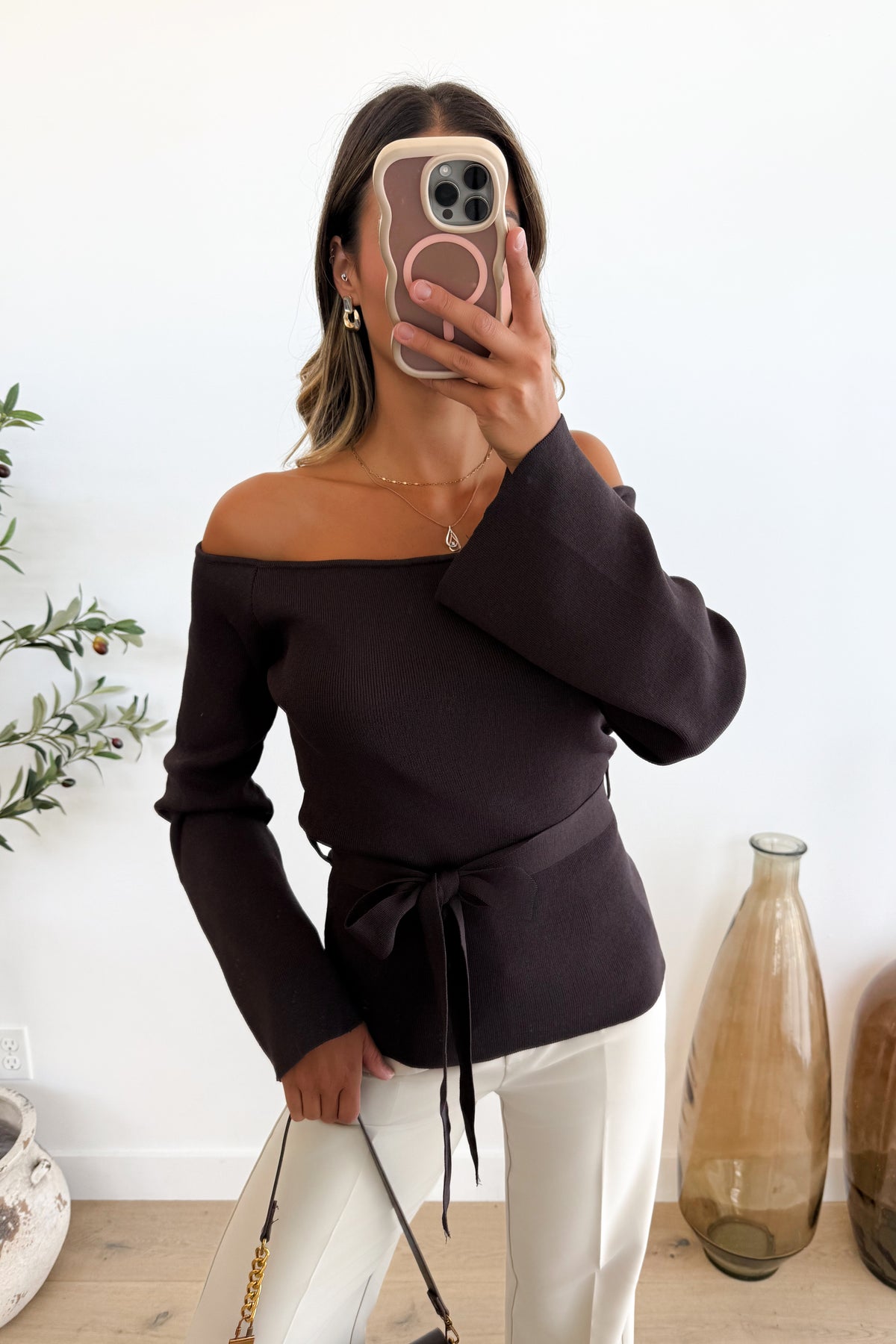 ESTELLE - Brown Top