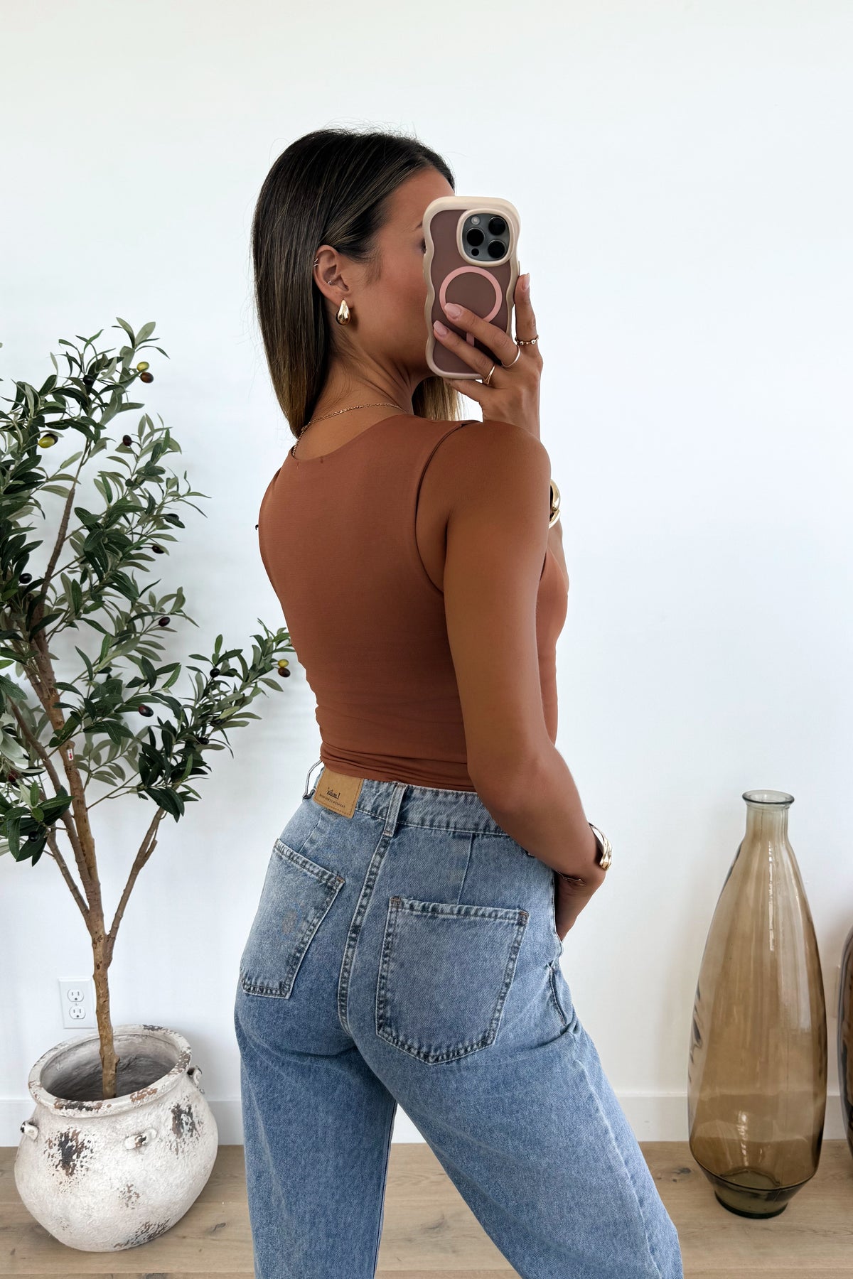 ALY - Brown Crop Top