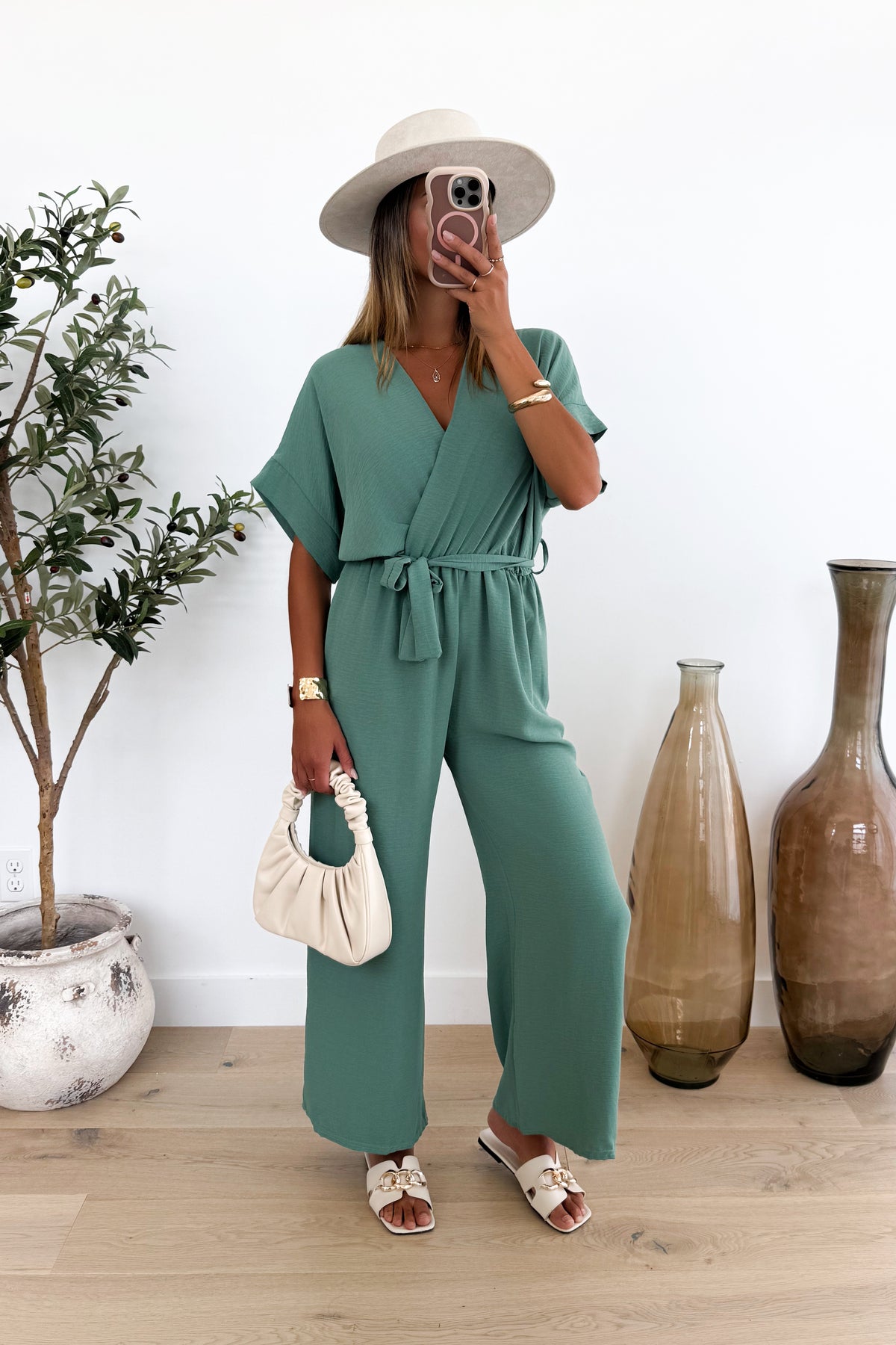 SHANON - Sage Jumpsuit