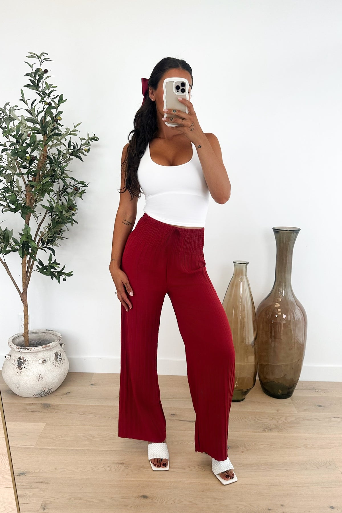 OLTEN - Red Pants
