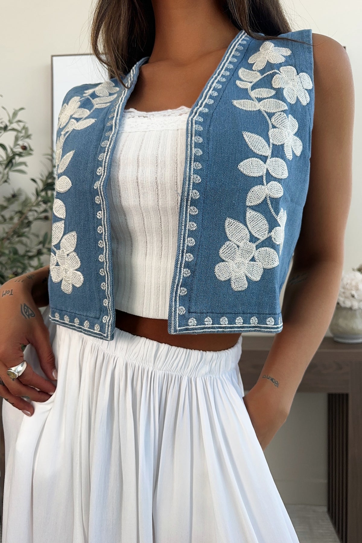 LESLÉ - Gilet / Bleu
