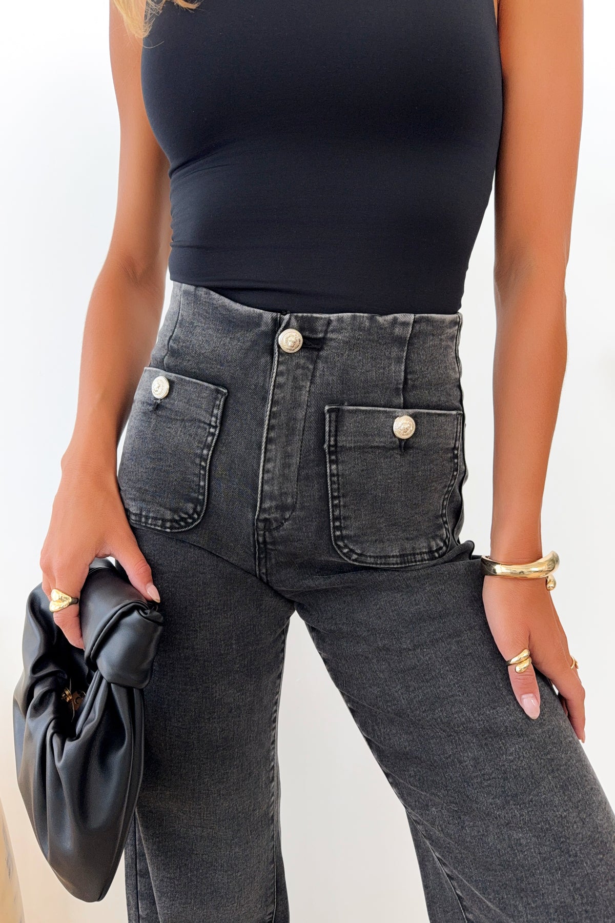 ARON - Charcoal Jeans