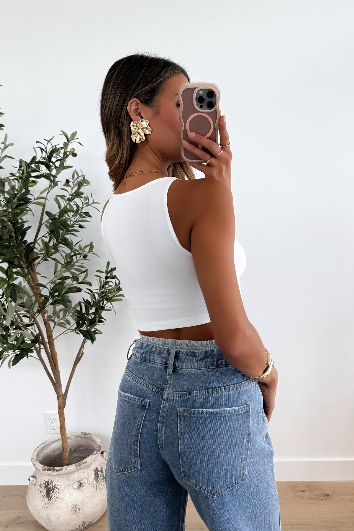 JAYDEN - White Crop Top