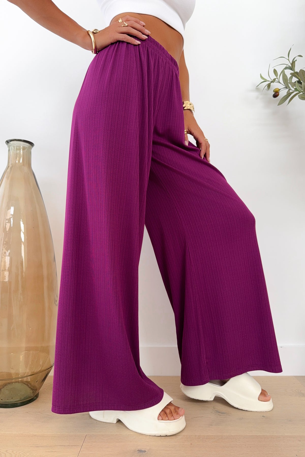 QUINCY - Pantalon / Prune