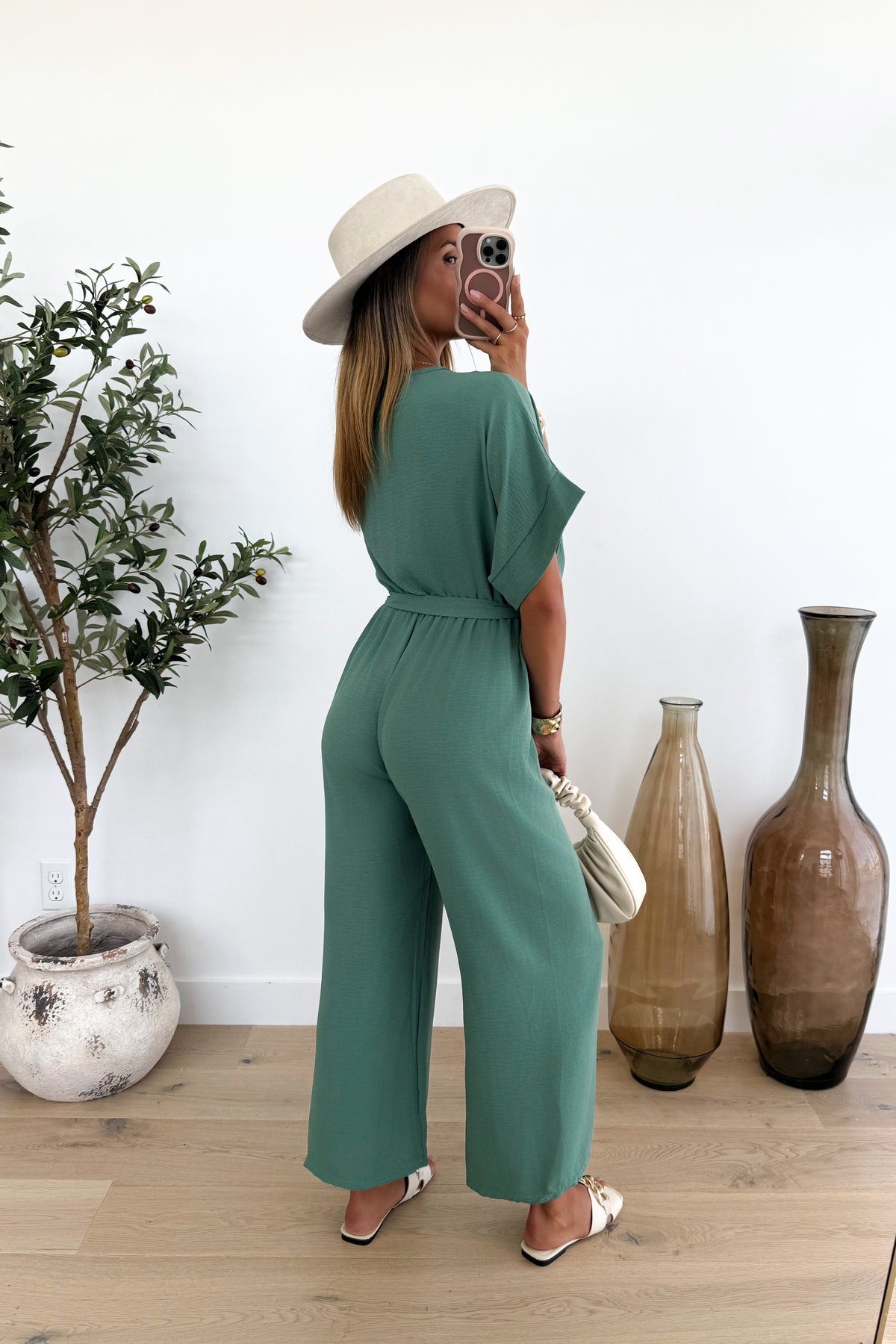 SHANON - Sage Jumpsuit