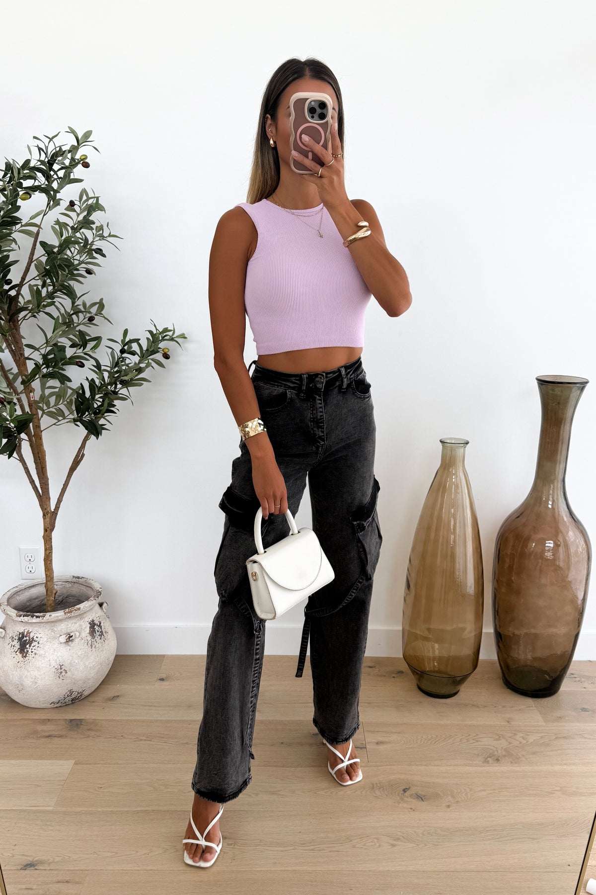 GAYA - Lilac Crop Top