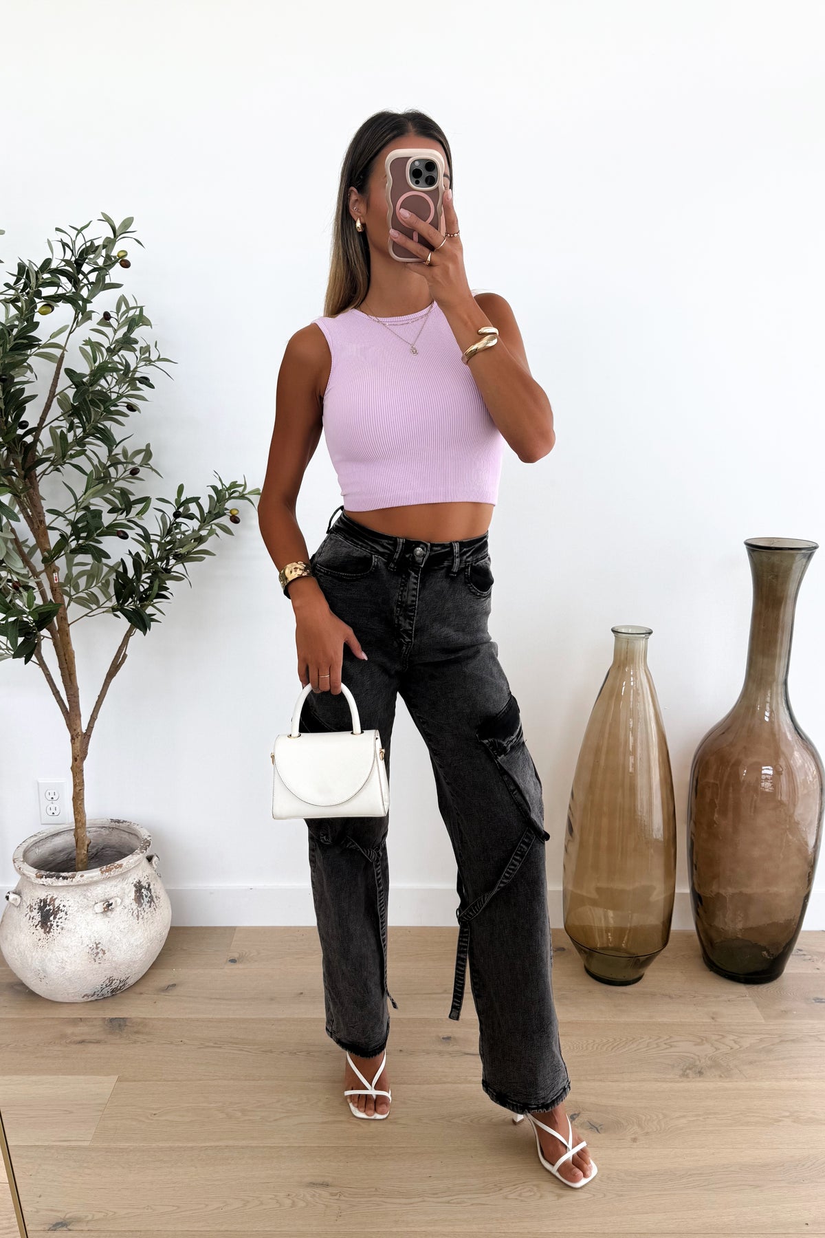 GAYA - Lilac Crop Top