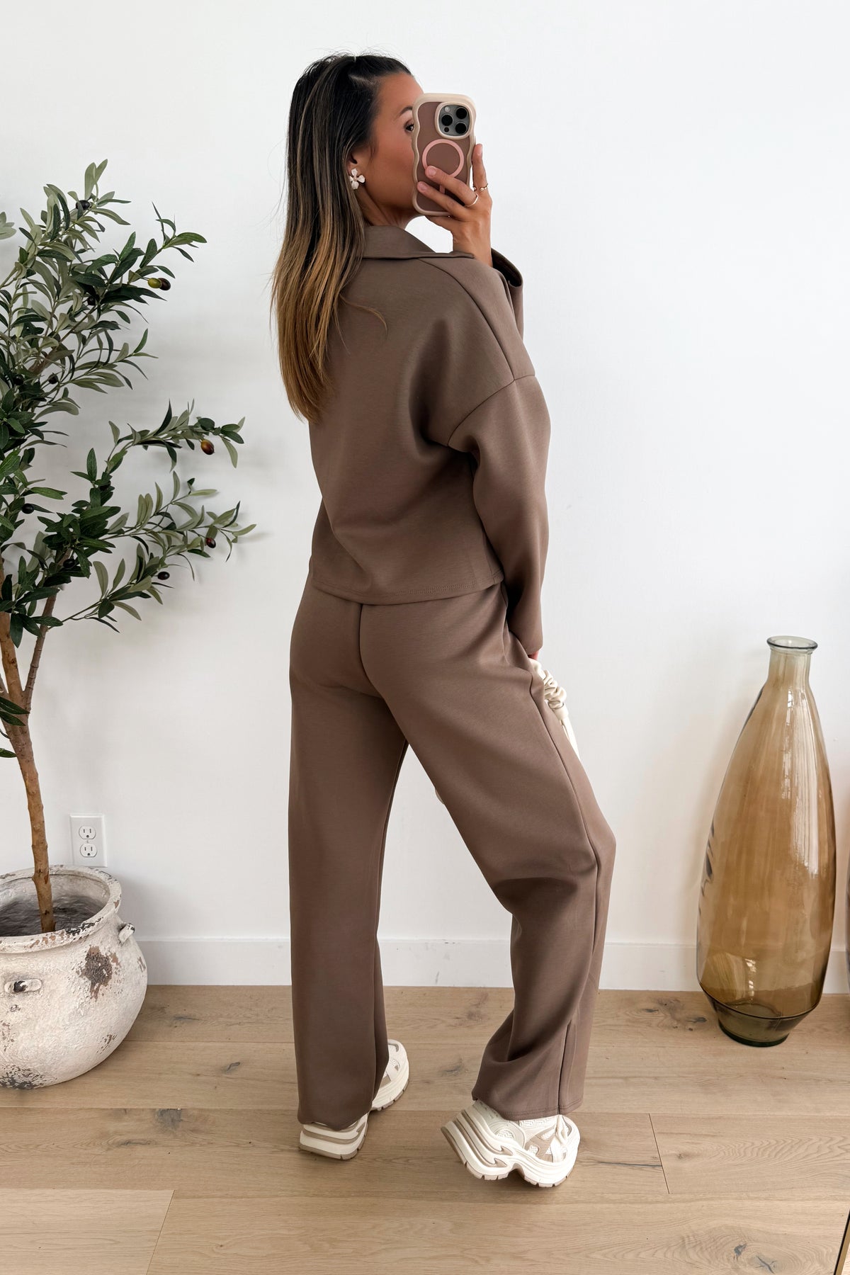 PARIS - Taupe Two-Piece Set