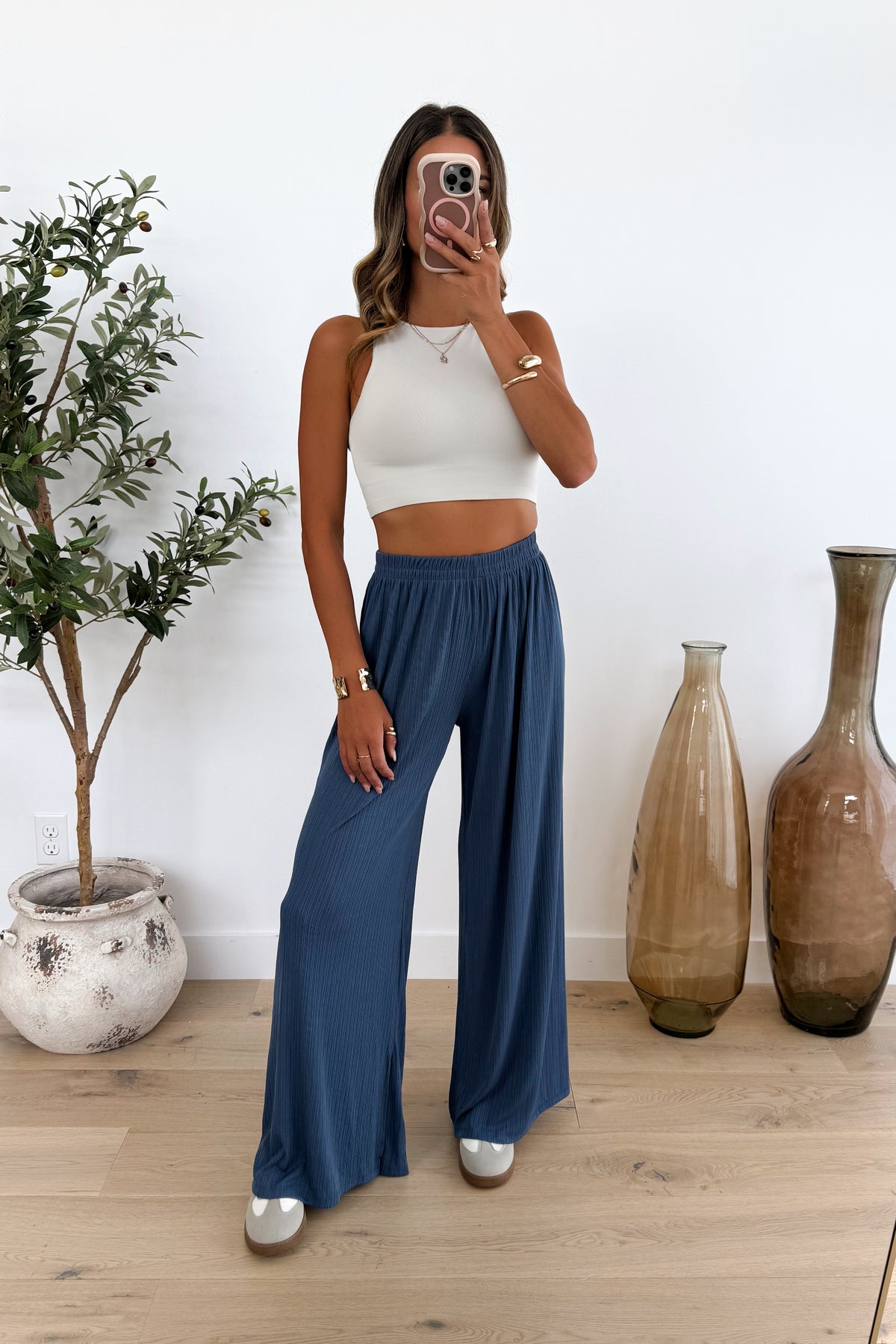 QUINCY - Pantalon / Bleu Cobalt