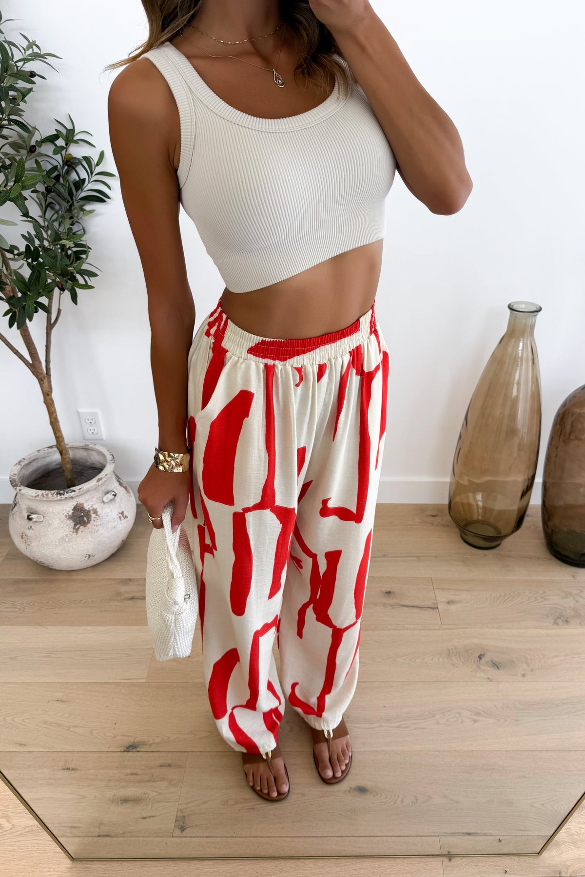 MOCHA - Pantalon / Rouge