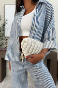 TROPEZ - Navy Blue Two-Piece Set
