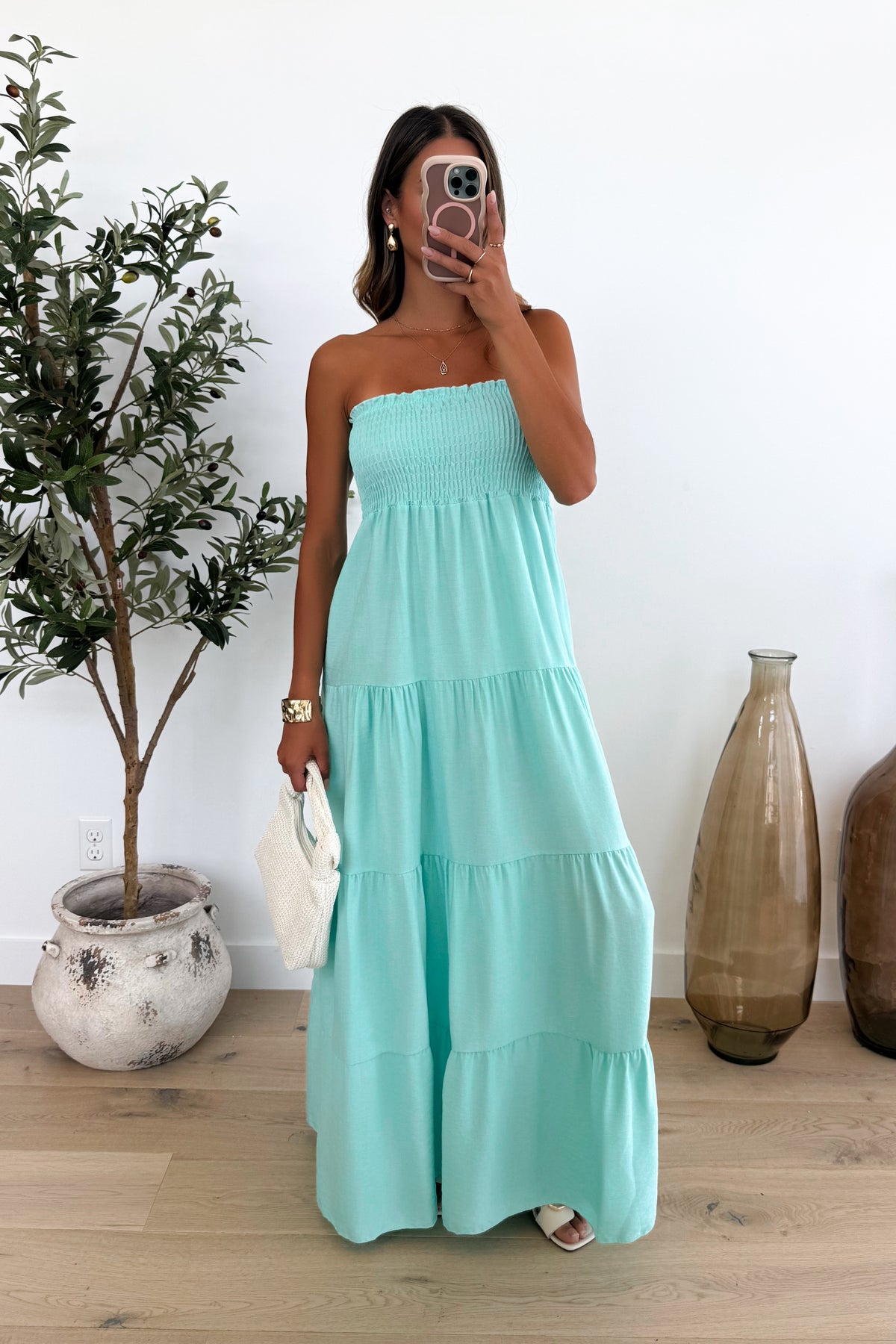 BEATRICE - Turquoise Maxi Dress