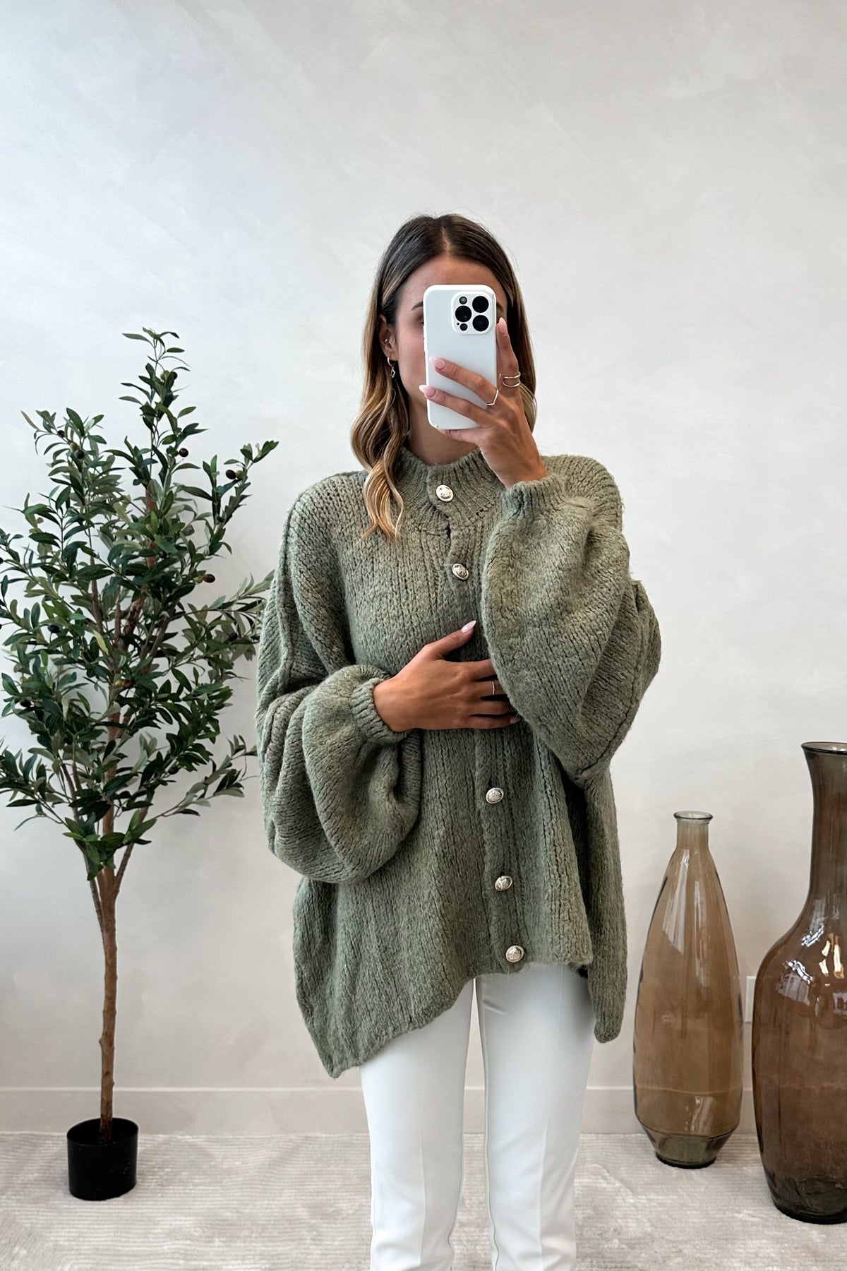 FLAVIE - Khaki Sweater