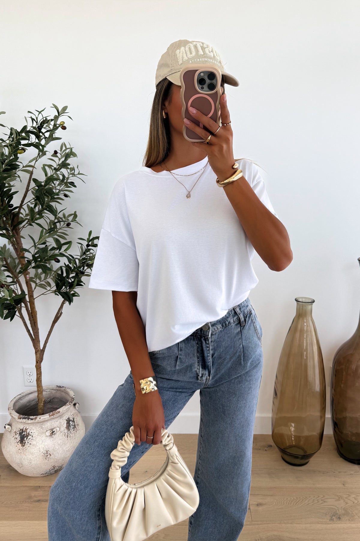 LAUREL - White Oversized T-Shirt