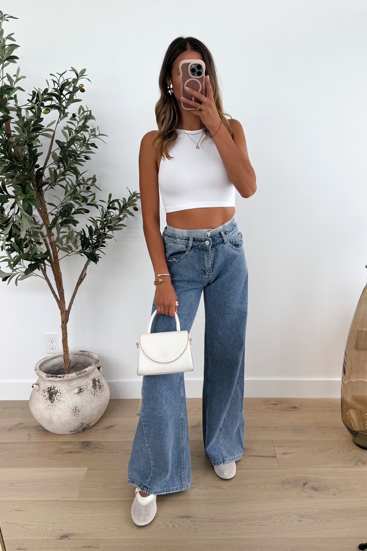 JAYDEN - White Crop Top