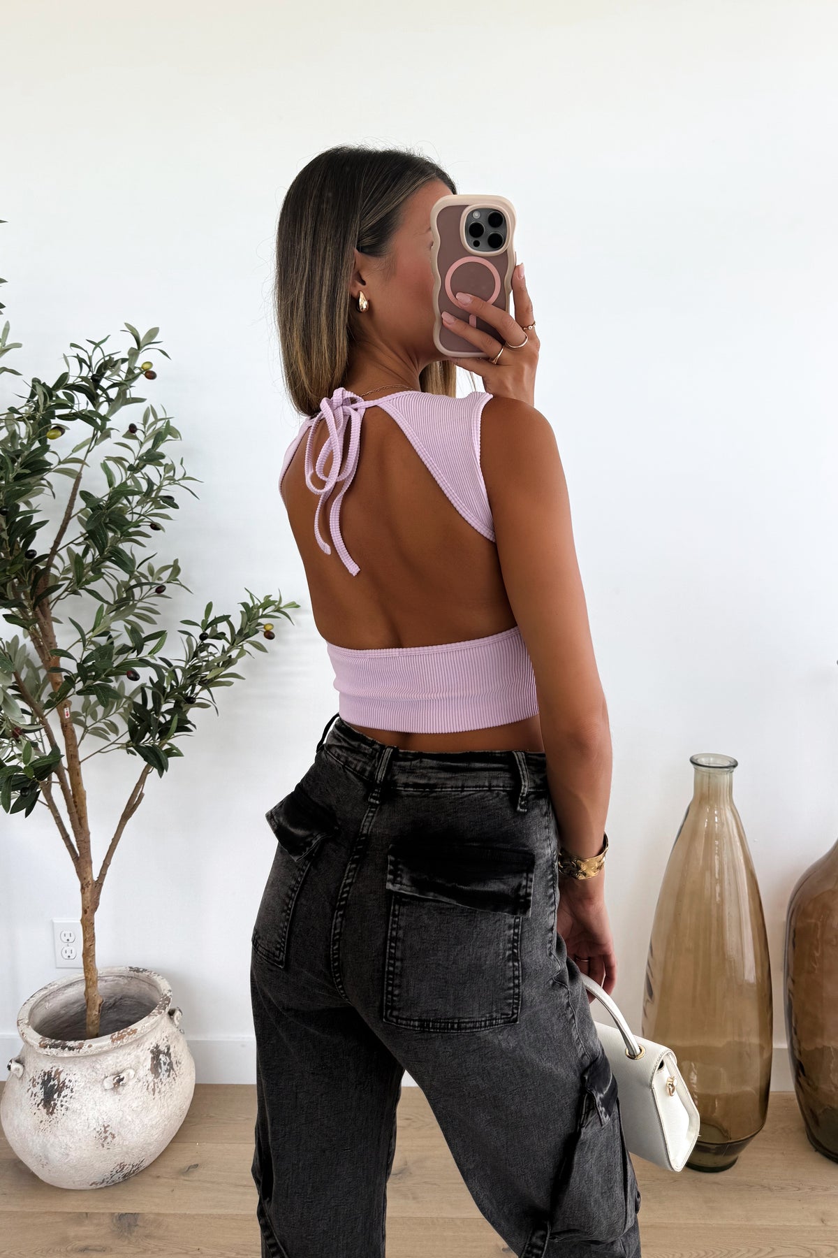 GAYA - Lilac Crop Top
