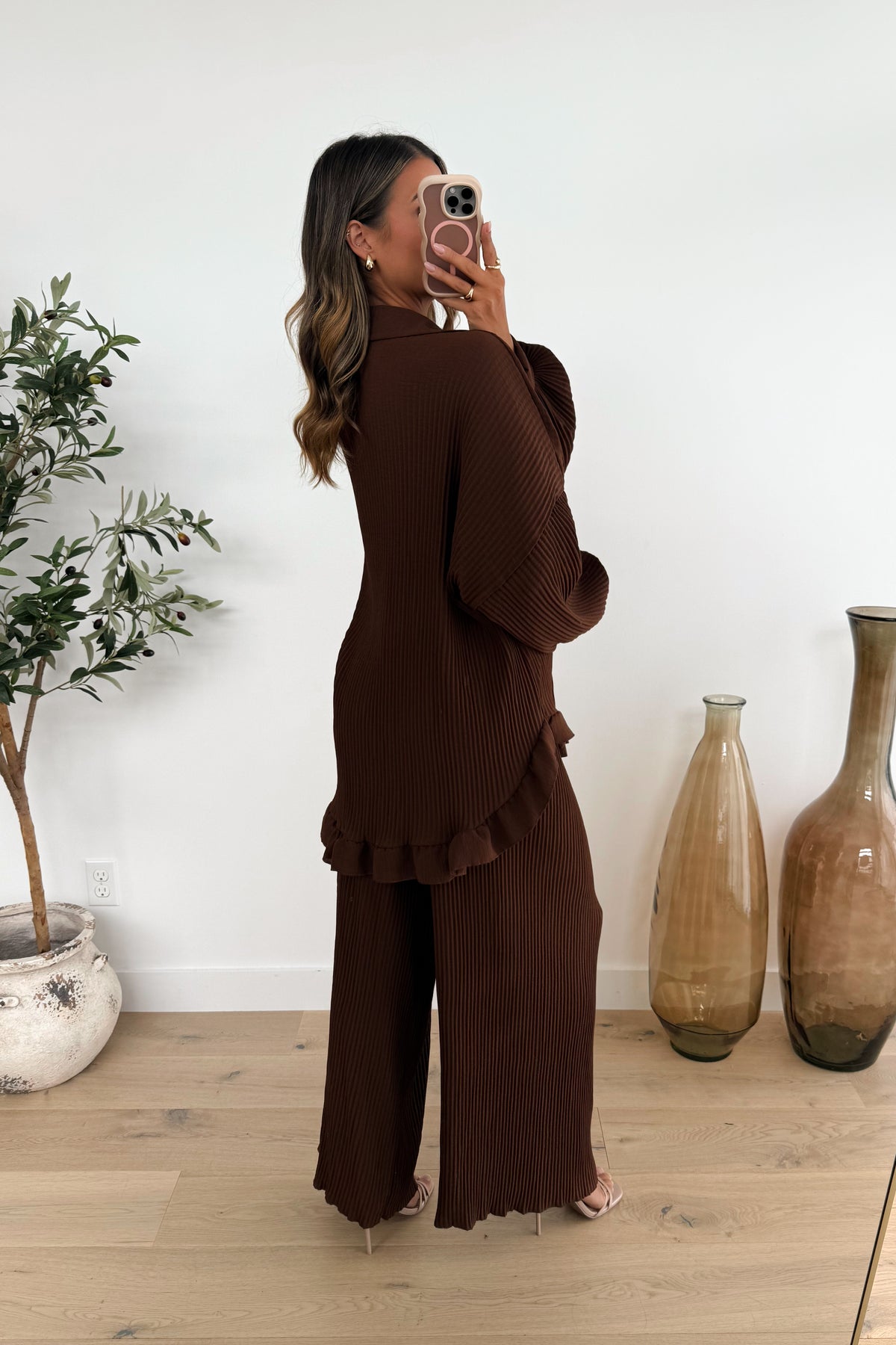 BINETTE - Brown Two-Piece Set