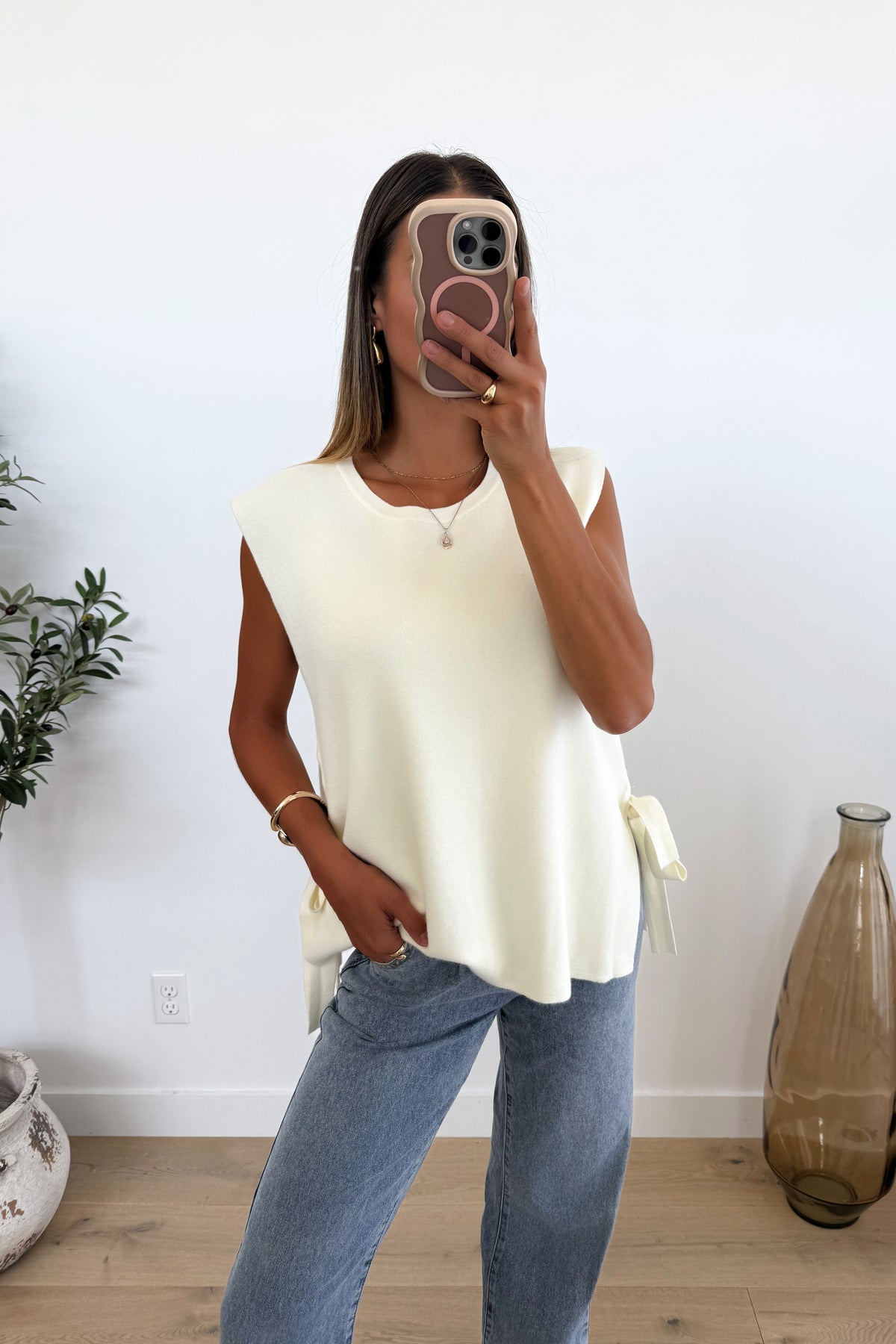 SABINE - Cream Top