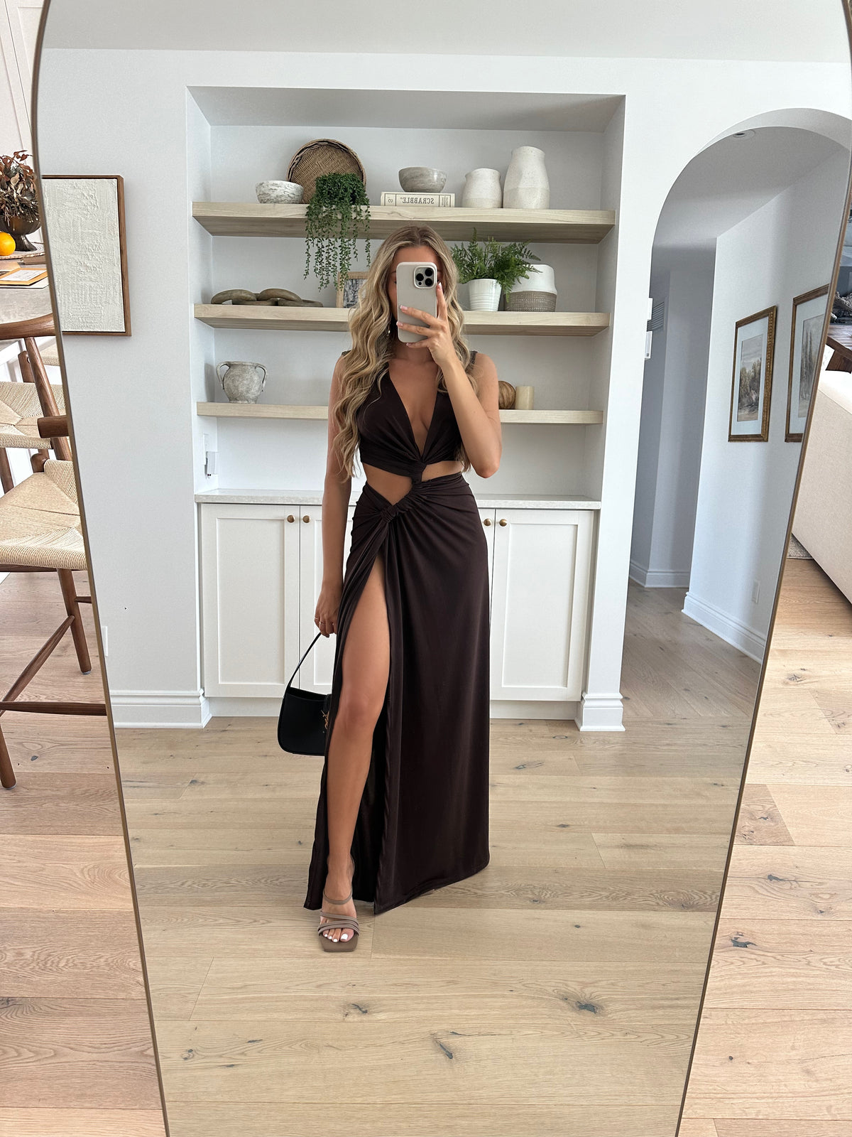 FRANCESKA - Brown Maxi Dress