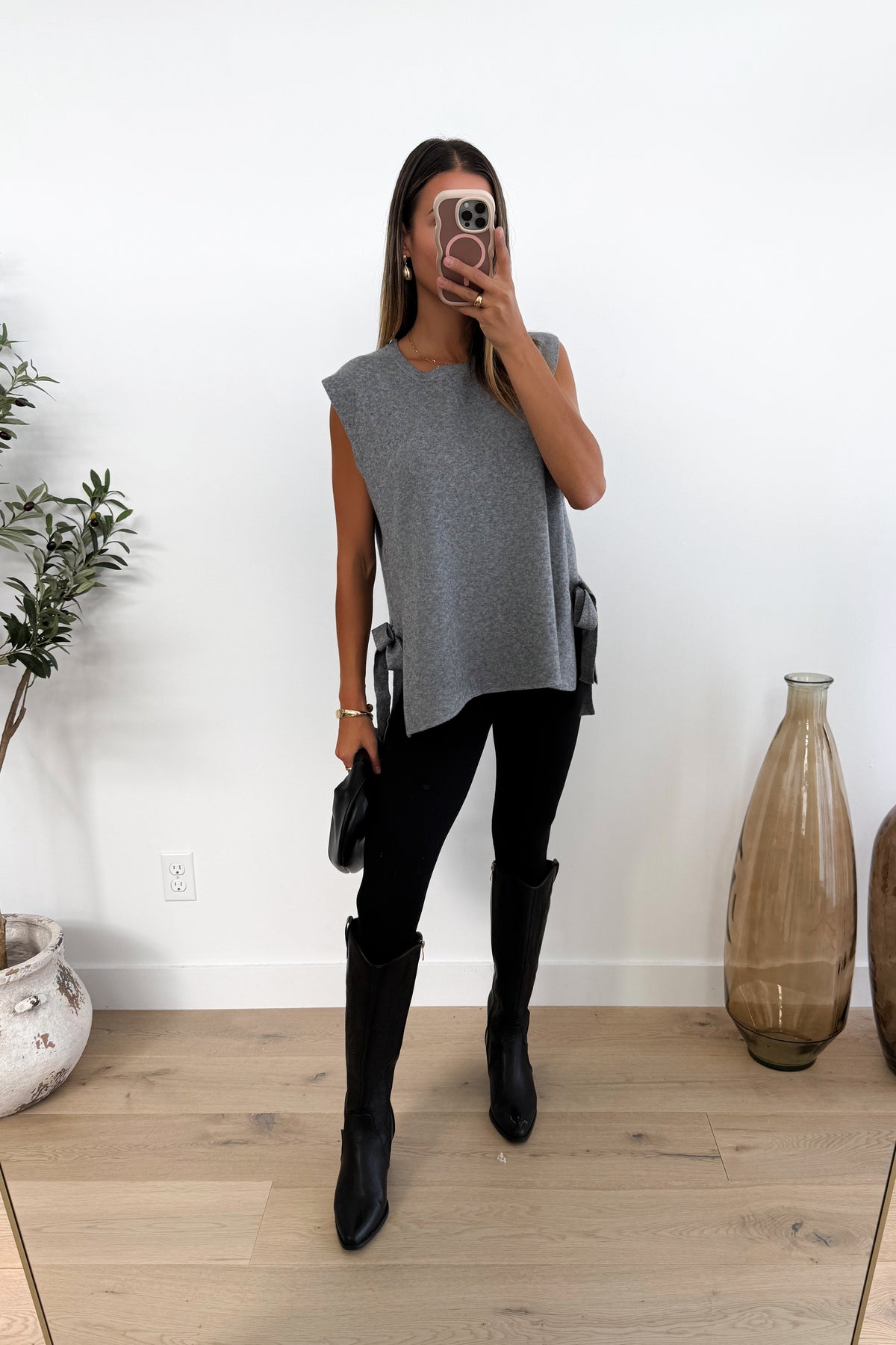 SABINE - Grey Top