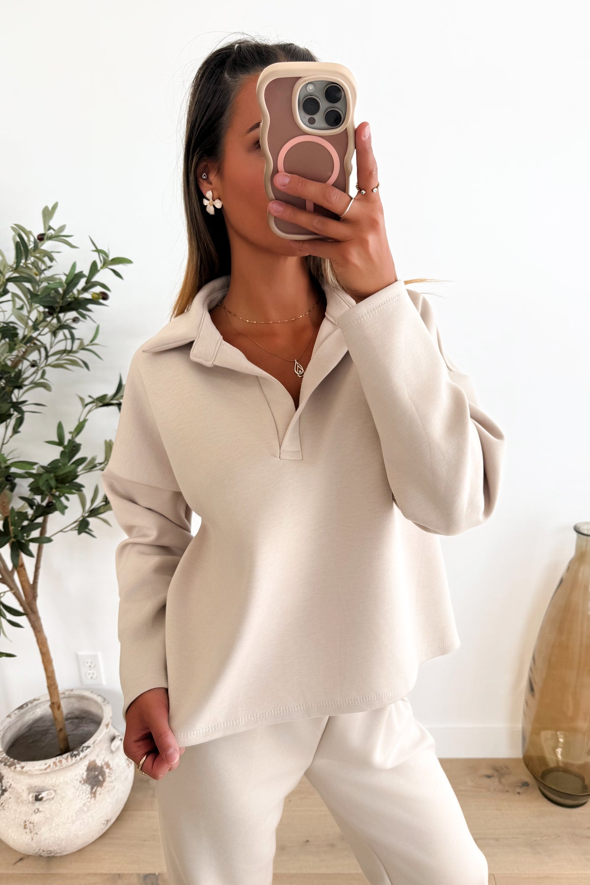 PARIS - Beige Two-Piece Set