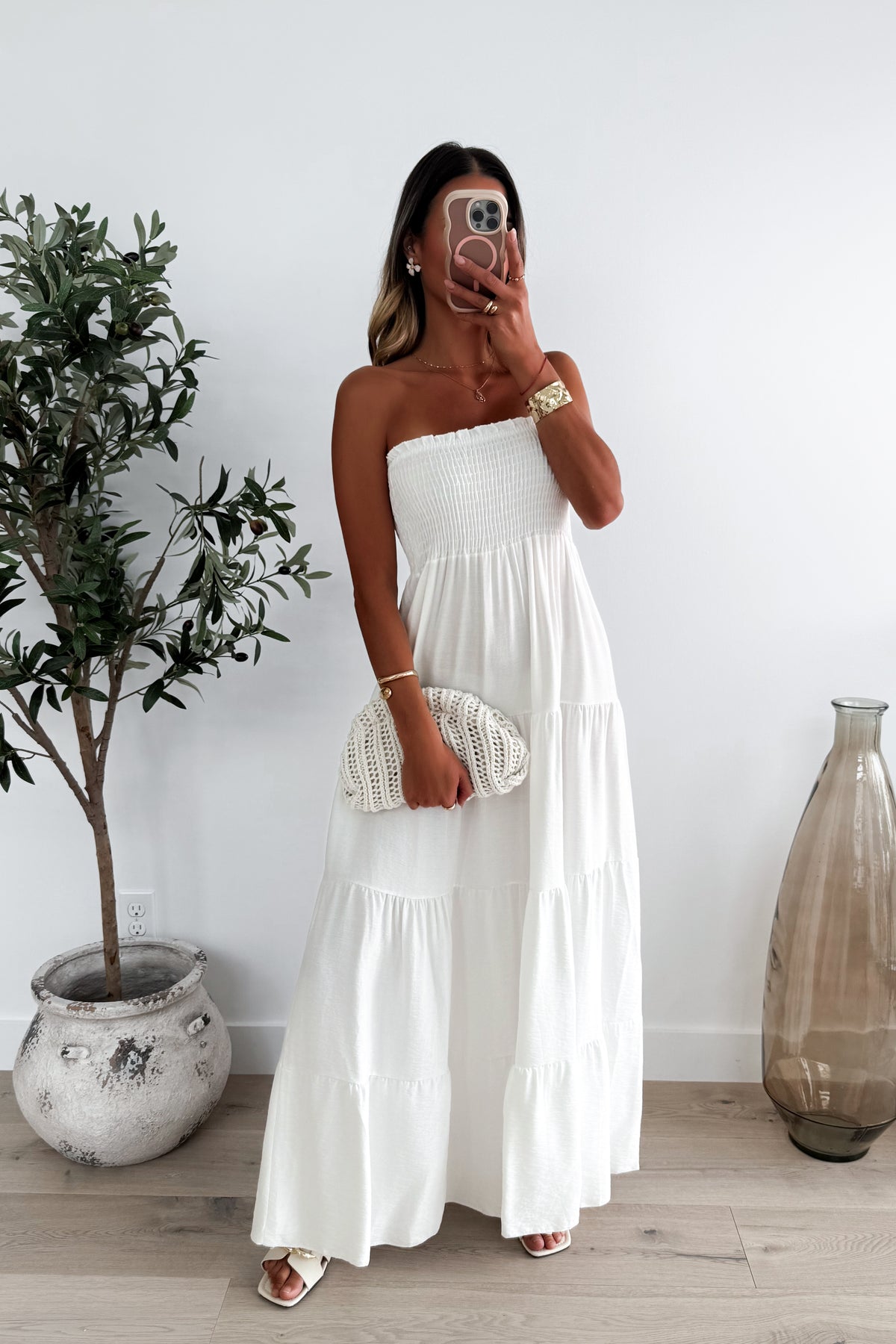 BEATRICE - White Maxi Dress