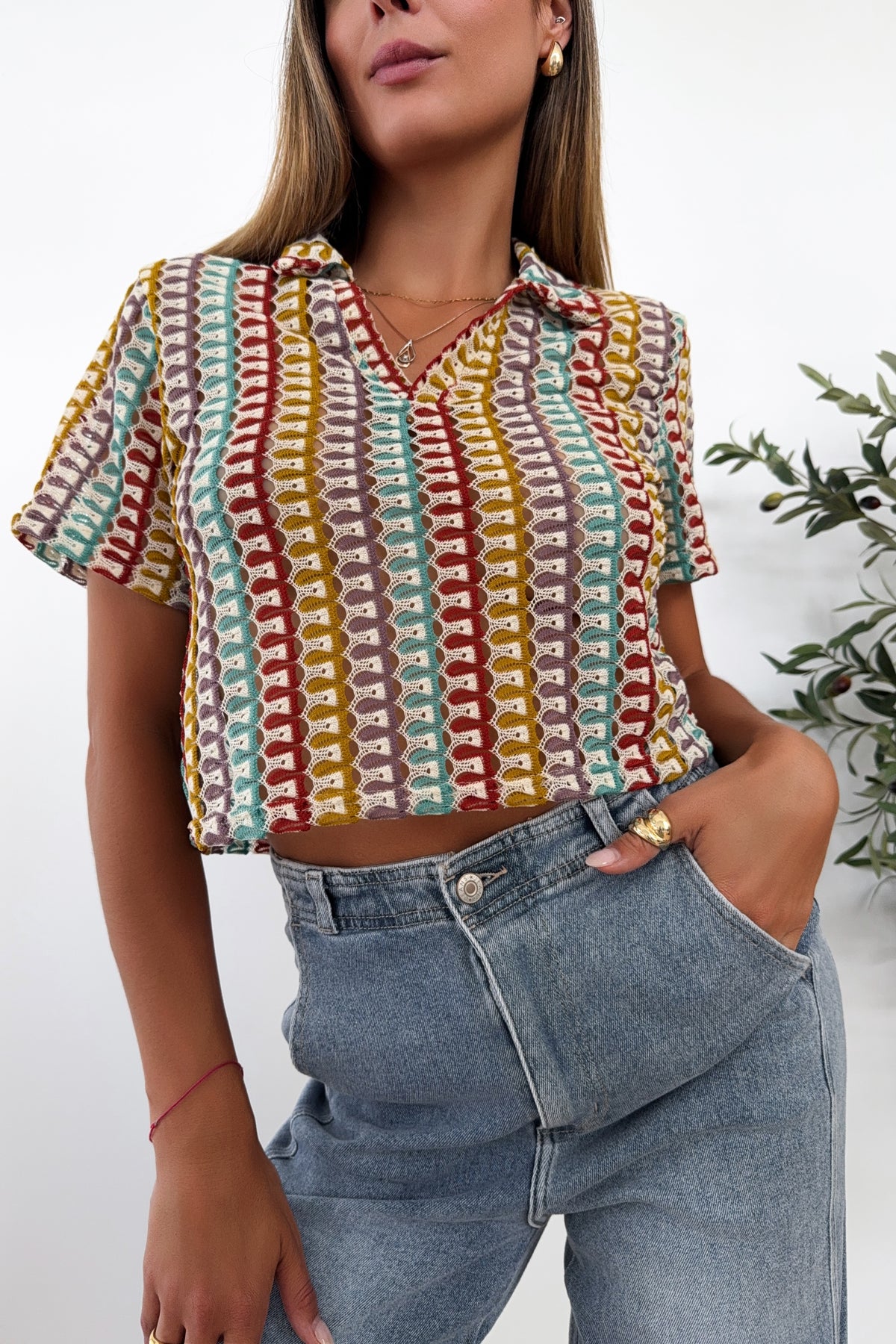 YSÉE - Burgundy Top