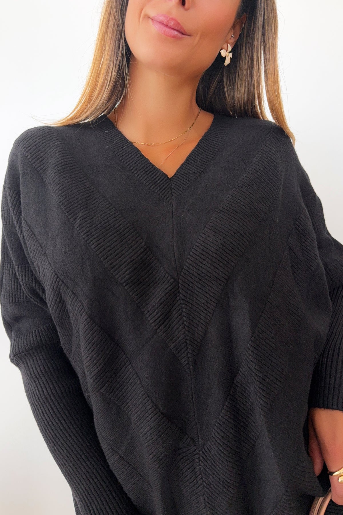 FABY - Long Black Sweater