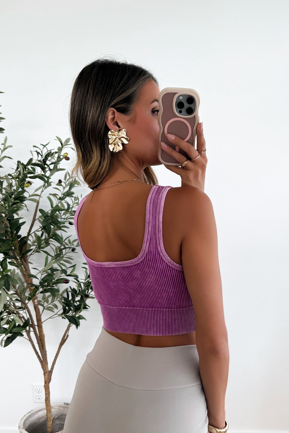 BLUSH - Purple Crop Top