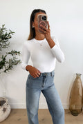 HARRIS - White Long Sleeve Top
