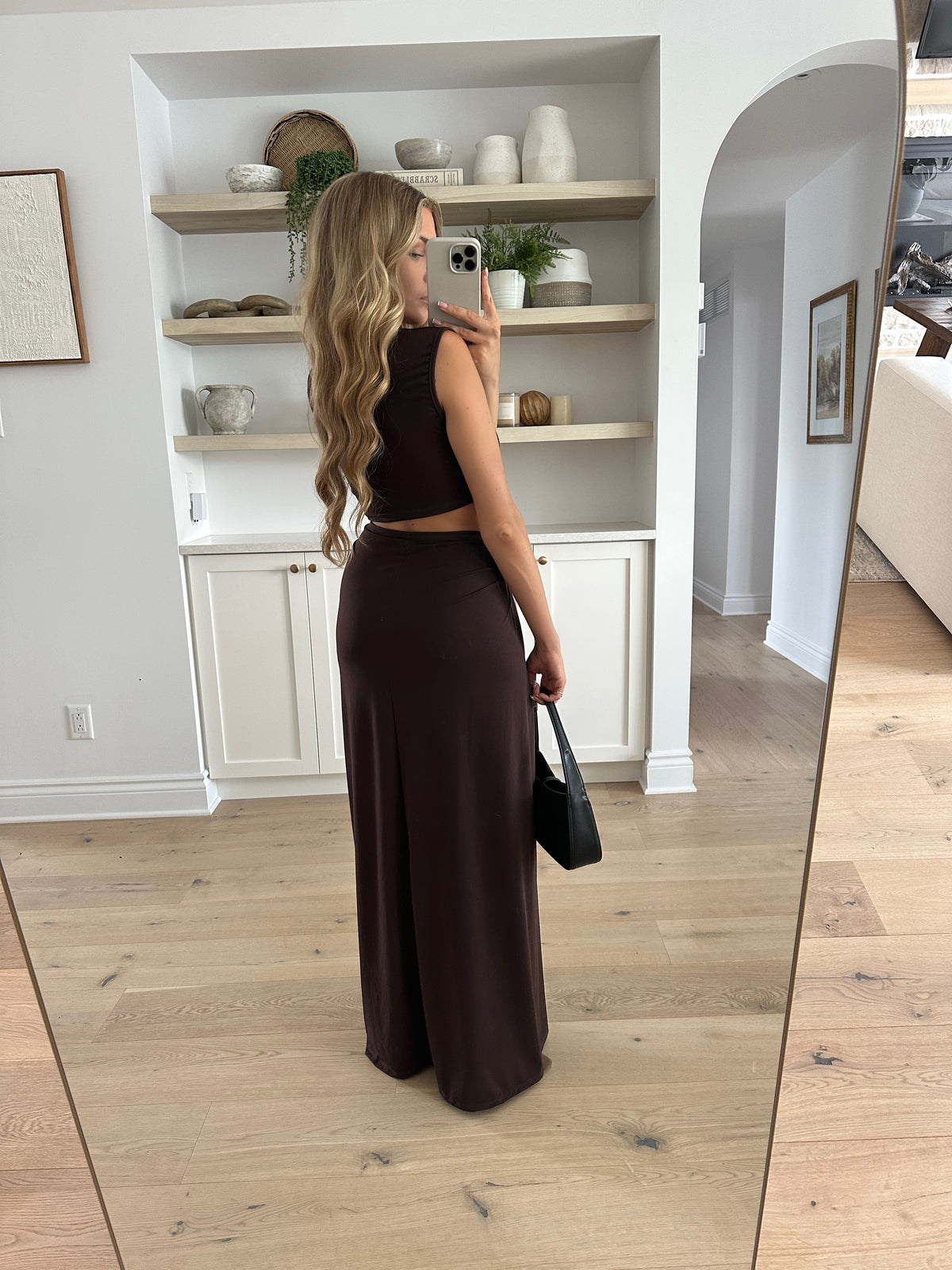 FRANCESKA - Brown Maxi Dress