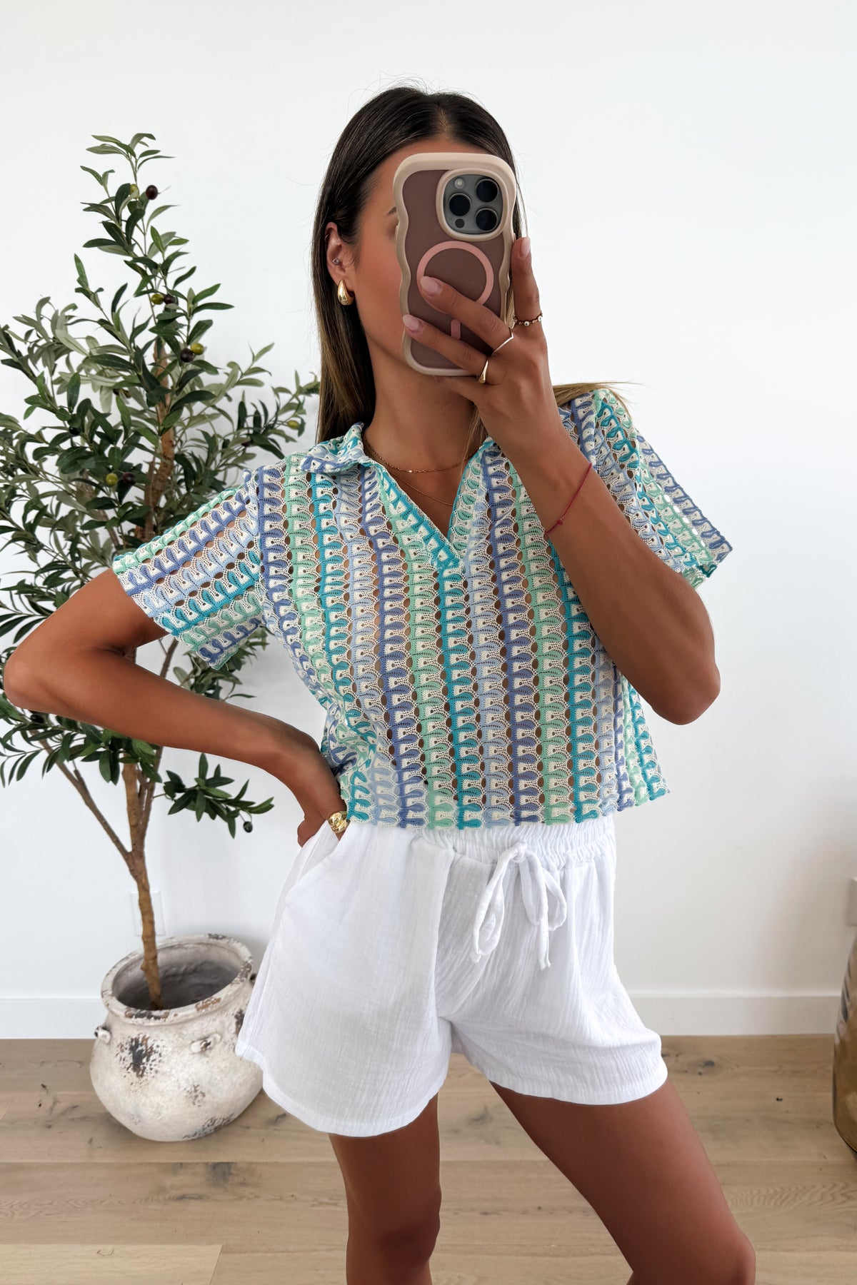 YSÉE - Turquoise Top