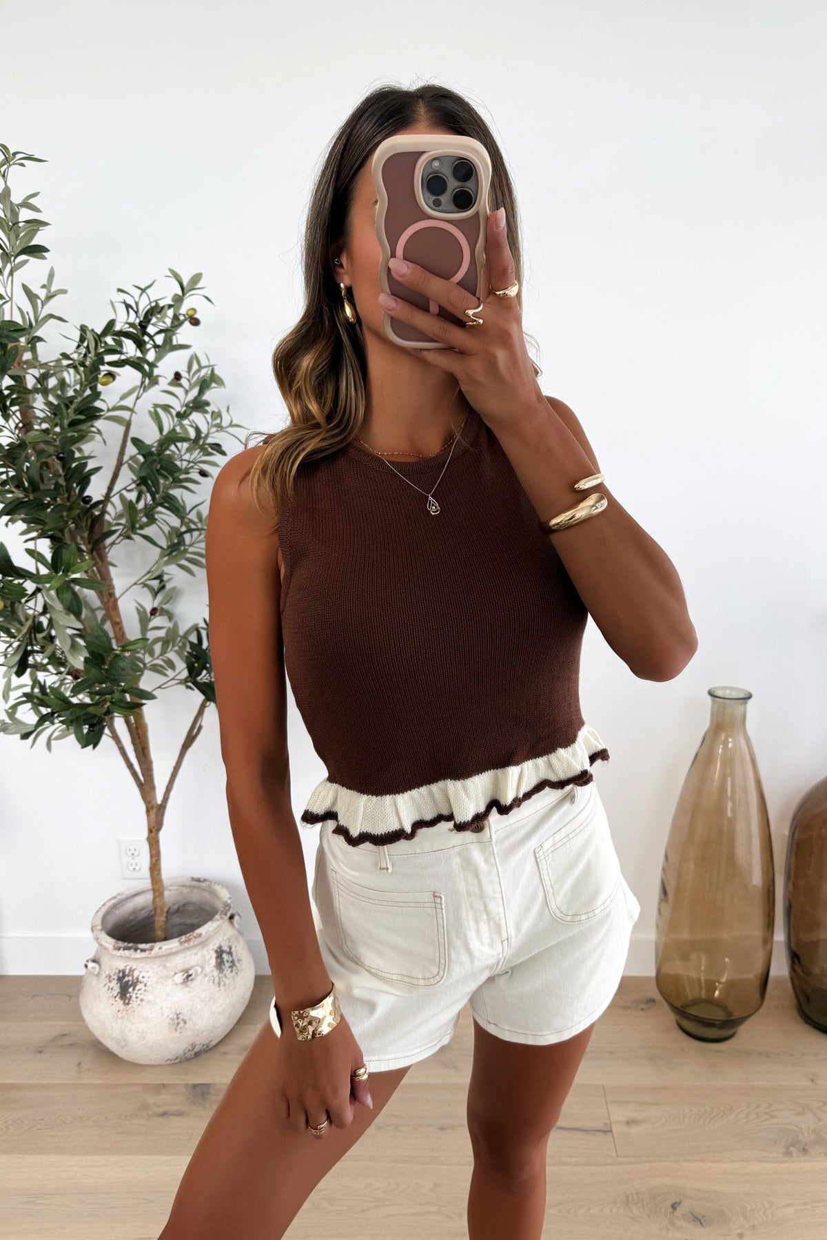 MANOLO -  Brown Top