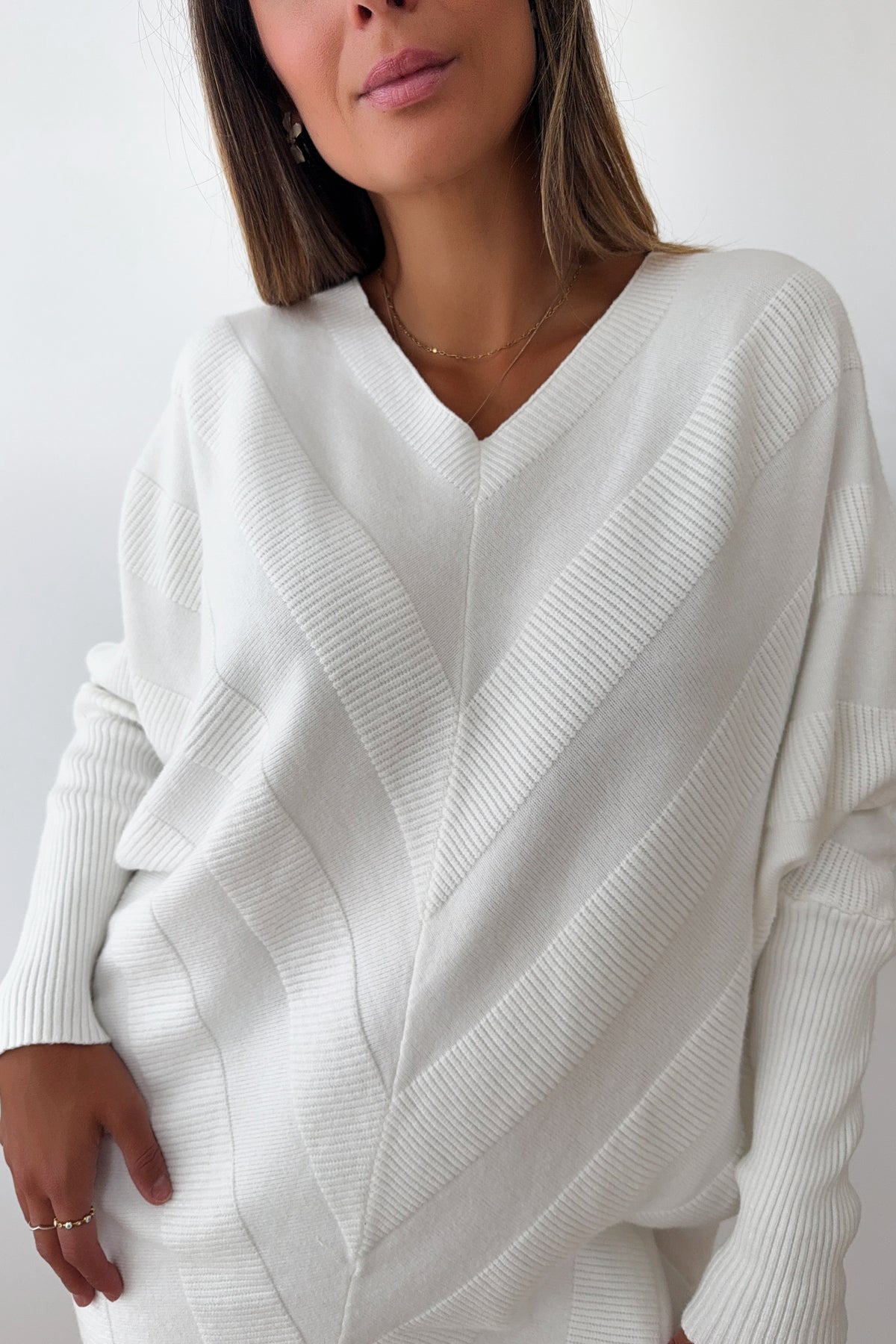 FABY - Long White Sweater