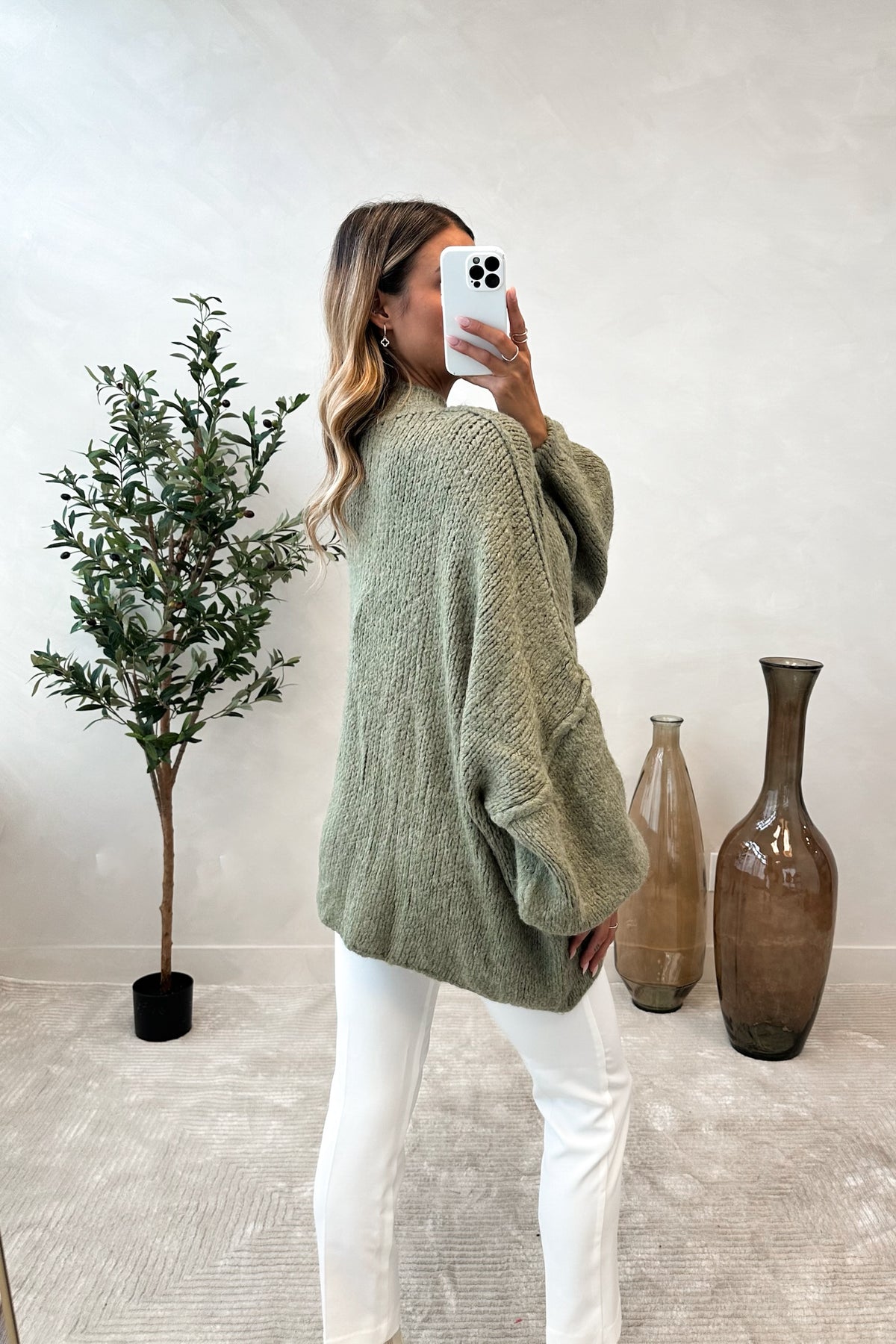 FLAVIE - Khaki Sweater