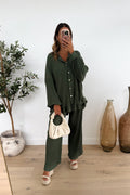 BINETTE - Khaki Two-Piece Set