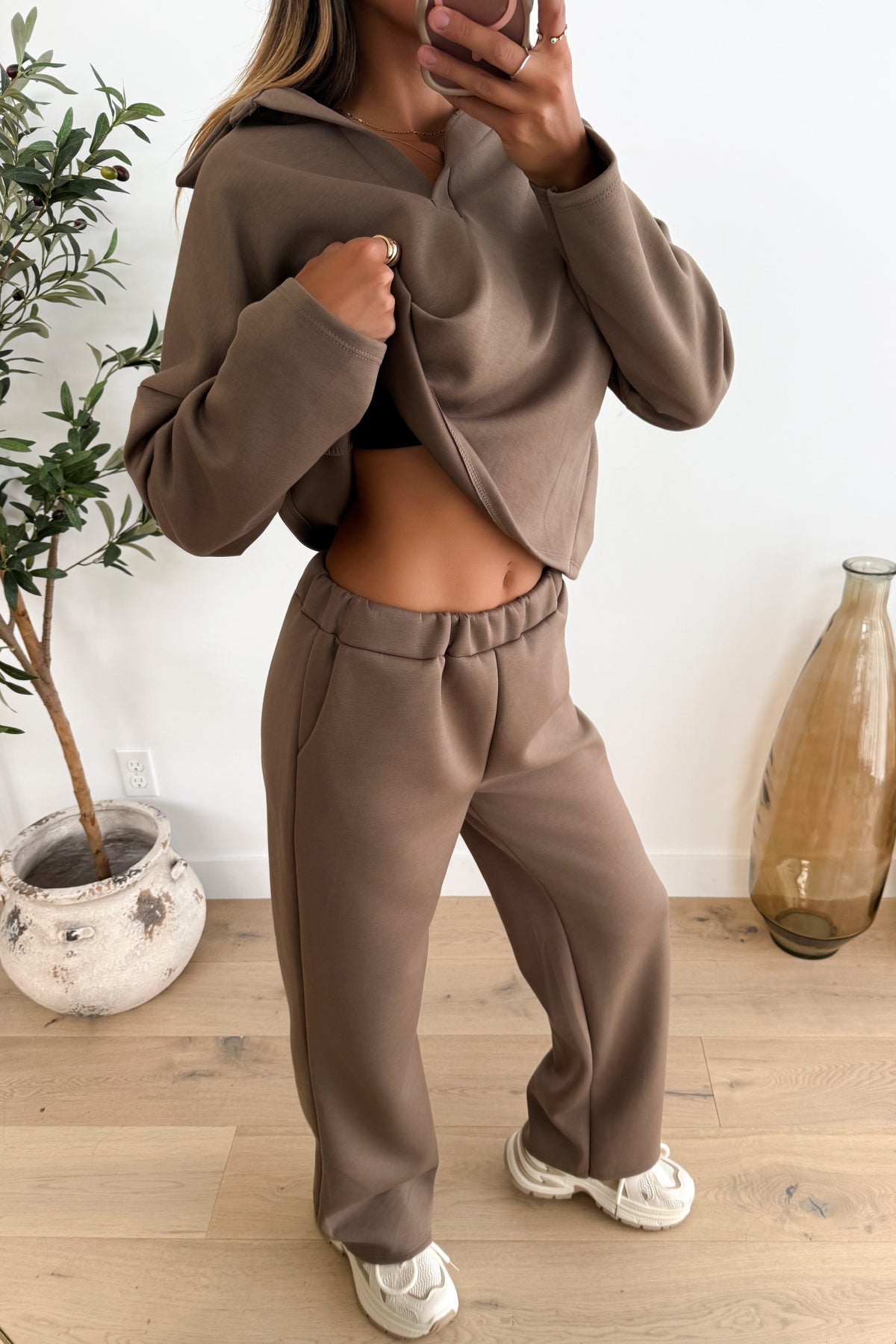 PARIS - Taupe Two-Piece Set