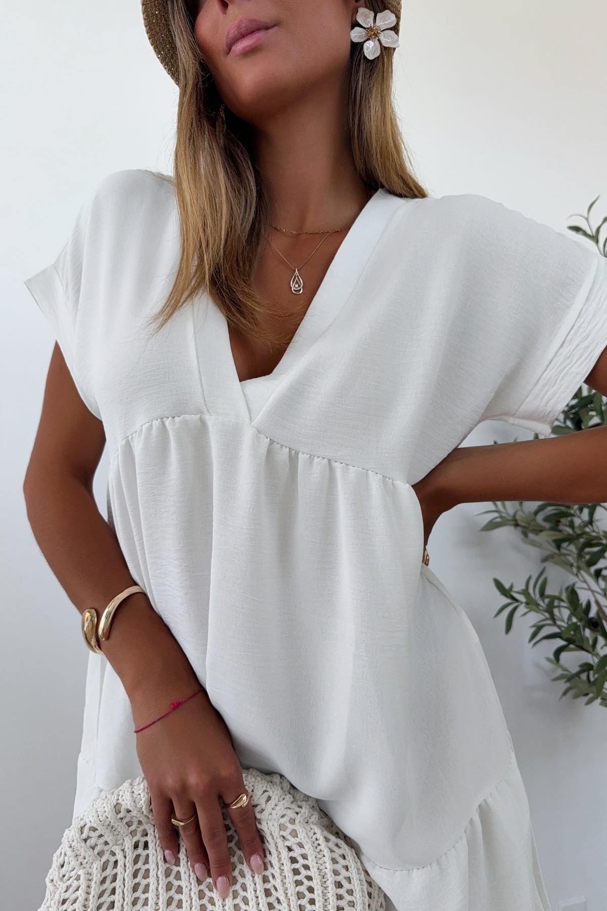 JAZEMINE - White  Dress