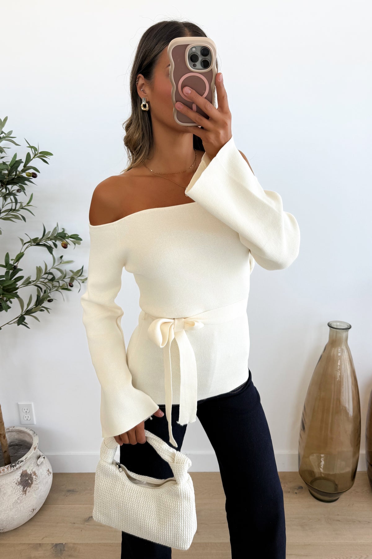 ESTELLE - White Cream Top