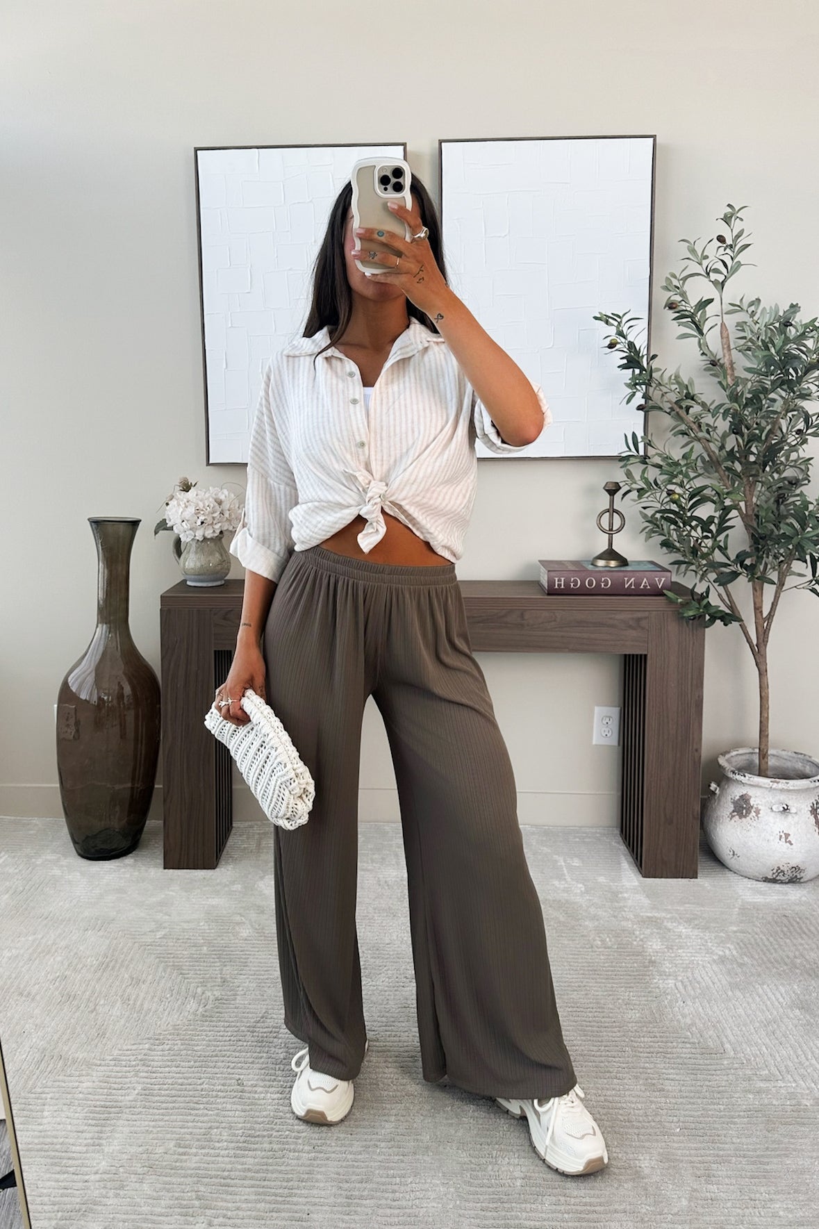 QUINCY - Taupe Pants